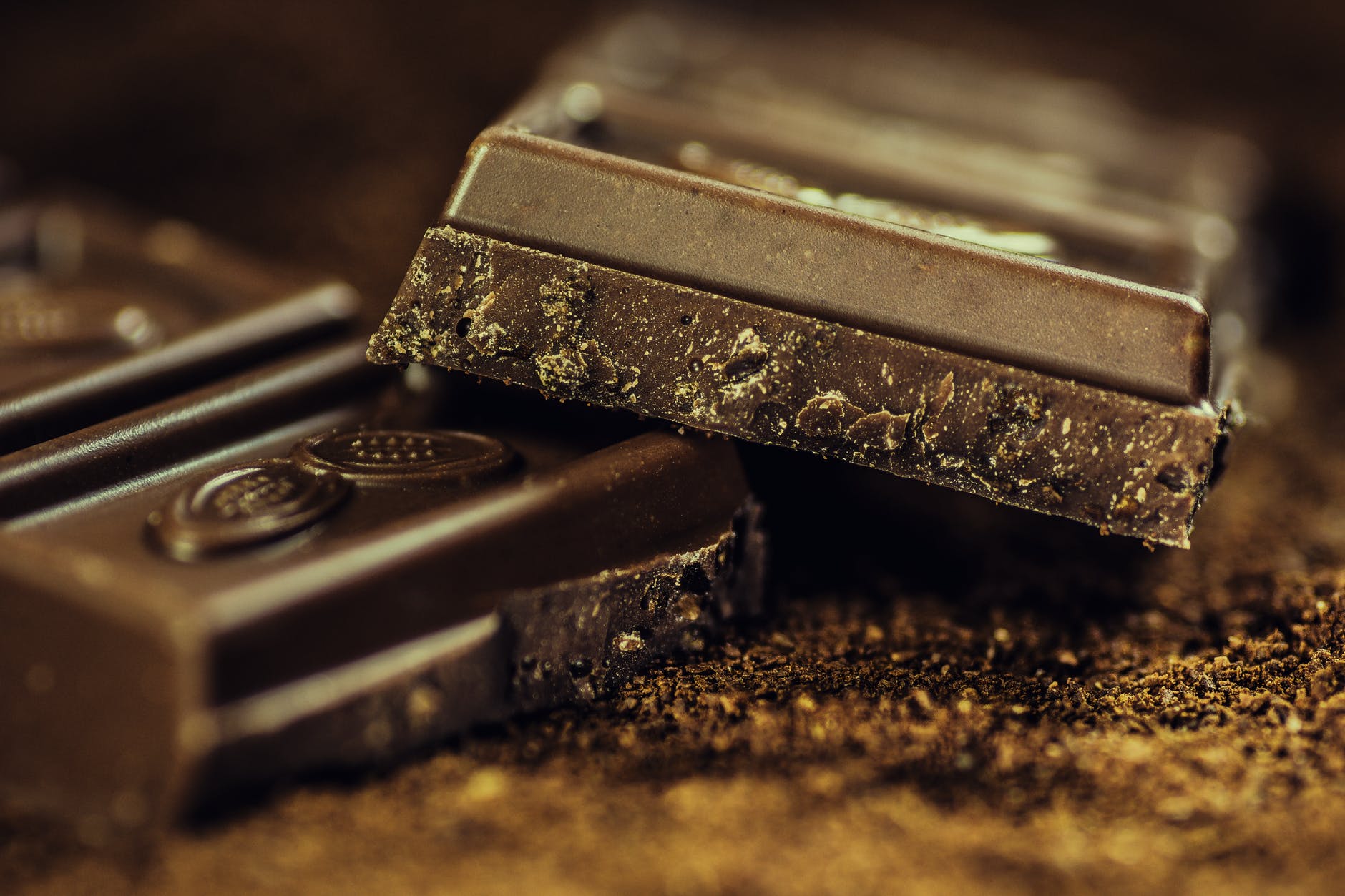a close up of chocolate